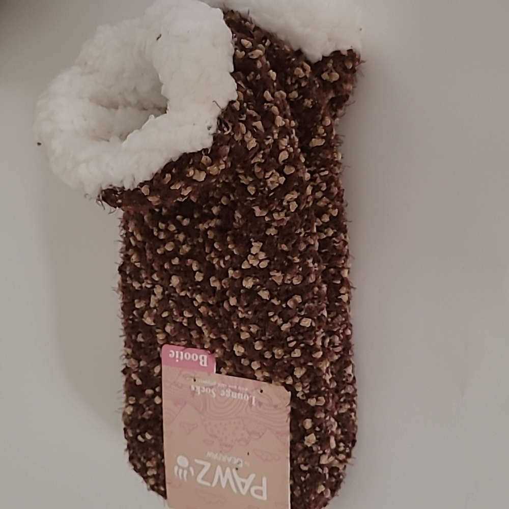 Pawz by Bearpaw Sherpa Lounge Bootie Socks NWT - Picture 6 of 16